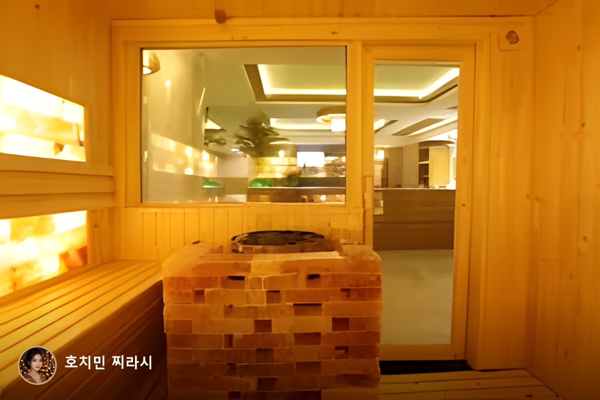 호치민 민땀 마사지 사우나 모습입니다.